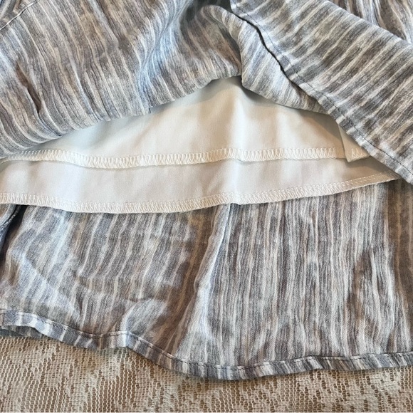 NWT Calstyle striped 3/4 sleeve midi dress - Picture 6 of 8